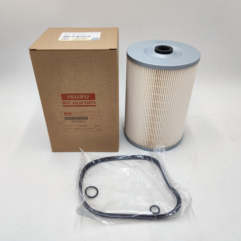Bas élément filtrant d'huile lubrifiante d'écoulement de résistance 1-87610059-0