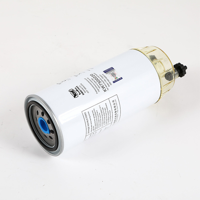 Position de rotation de l'installation Filtre de séparation de l'eau et du carburant pour les systèmes de moteur KW7500220