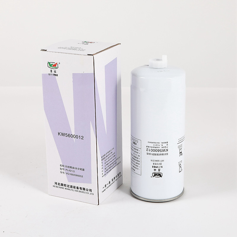 KW5600012 Filtre de séparateur d'eau et de carburant Type d'activité Configuration Type d'élément de remplacement